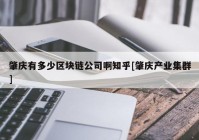 肇庆有多少区块链公司啊知乎[肇庆产业集群]